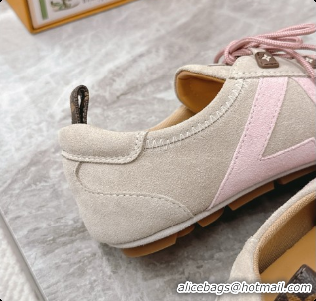 Low Price Louis Vuitton LV Sneakerina Sneakers Ballerina in Suede LV091710 Beige 2026