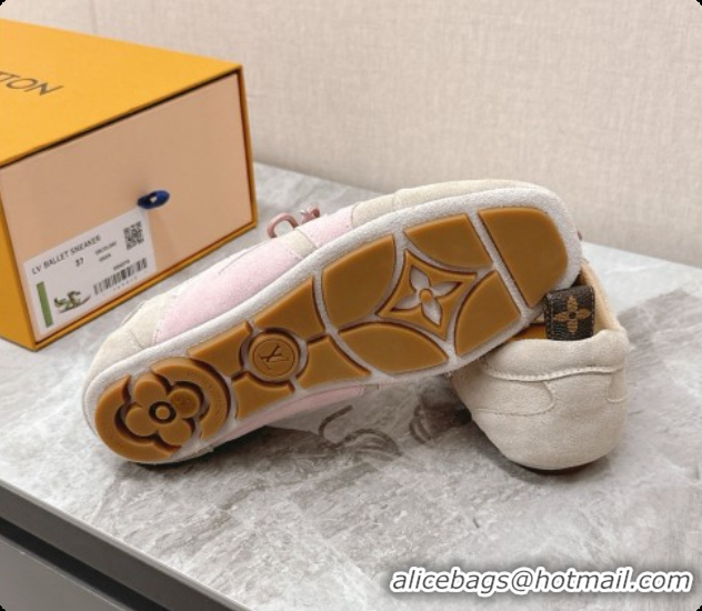 Low Price Louis Vuitton LV Sneakerina Sneakers Ballerina in Suede LV091710 Beige 2026