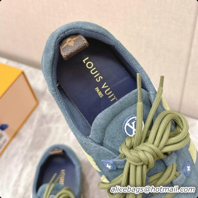 Good Quality Louis Vuitton LV Sneakerina Sneakers Ballerina in Suede LV091711 Blue/Yellow 2026