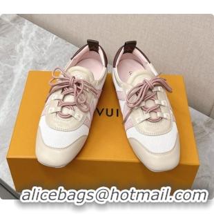 Unique Style Louis Vuitton LV Sneakerina Sneakers Ballerina in Suede & Calfskin LV091712 Beige/Pink 2026