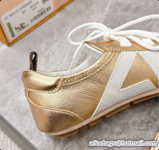 Good Quality Louis Vuitton LV Sneakerina Sneakers Ballerina in Calfskin LV091713 Gold 2026
