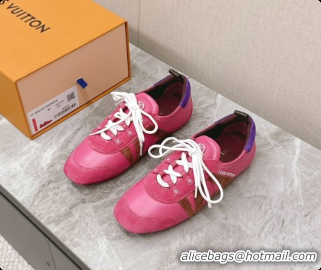 Best Product Louis Vuitton LV Sneakerina Sneakers Ballerina in Suede & Calfskin LV091718 Pink 2026