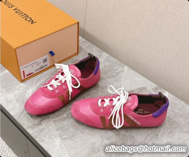 Best Product Louis Vuitton LV Sneakerina Sneakers Ballerina in Suede & Calfskin LV091718 Pink 2026