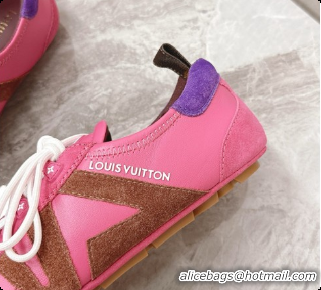 Best Product Louis Vuitton LV Sneakerina Sneakers Ballerina in Suede & Calfskin LV091718 Pink 2026