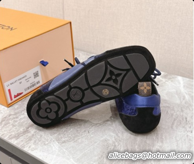 Grade Quality Louis Vuitton LV Sneakerina Sneakers Ballerina in Suede & Sequins LV091721 Blue 2026