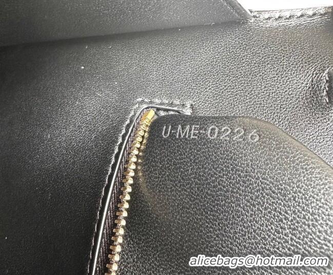 Grade Discount Celine Triomphe Folio Medium Bag in Calfskin Leather 102382 Black 2026