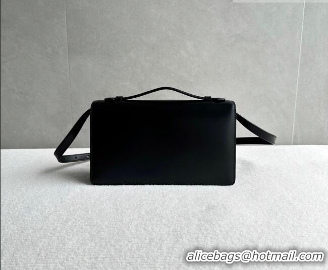 Grade Discount Celine Triomphe Folio Medium Bag in Calfskin Leather 102382 Black 2026