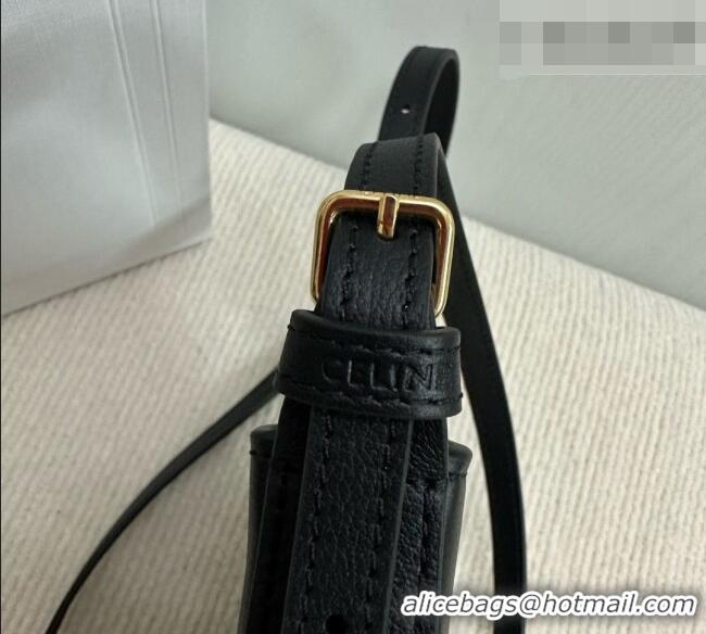 Chic Promotional Celine Héloïse Cell Phone Pouch in Soft Calfskin 10M753 Black 2026
