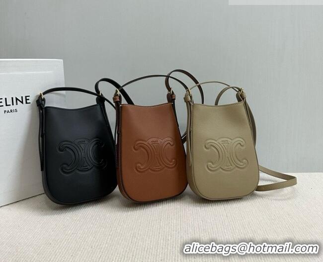 Chic Promotional Celine Héloïse Cell Phone Pouch in Soft Calfskin 10M753 Black 2026