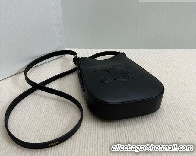 Chic Promotional Celine Héloïse Cell Phone Pouch in Soft Calfskin 10M753 Black 2026