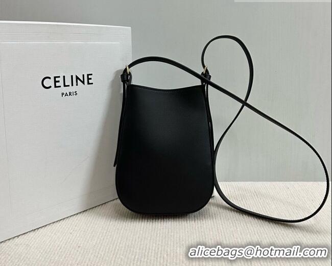 Chic Promotional Celine Héloïse Cell Phone Pouch in Soft Calfskin 10M753 Black 2026