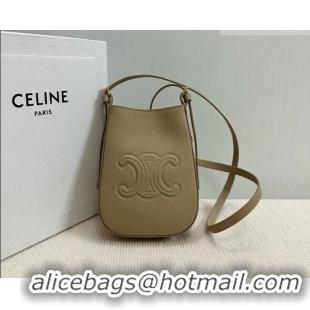 Top Design Celine Héloïse Cell Phone Pouch in Soft Calfskin 10M753 Khaki 2026