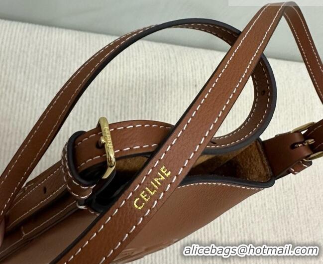 Buy Inexpensive Celine Héloïse Cell Phone Pouch in Soft Calfskin 10M753 Brown 2026
