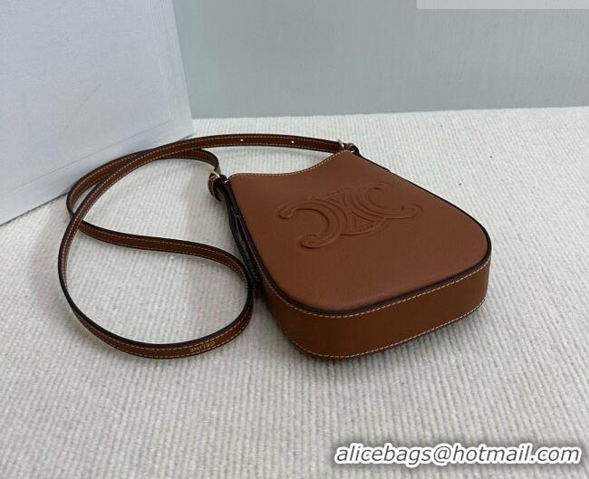 Buy Inexpensive Celine Héloïse Cell Phone Pouch in Soft Calfskin 10M753 Brown 2026