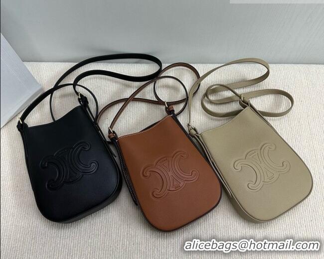 Buy Inexpensive Celine Héloïse Cell Phone Pouch in Soft Calfskin 10M753 Brown 2026