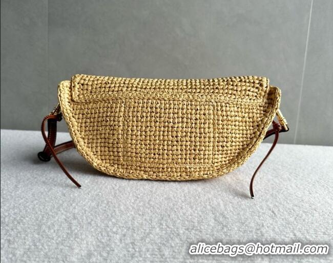 Grade Design Celine Little Halfmoon Soft Triomphe Bag in Raffia L10373 Beige 2026