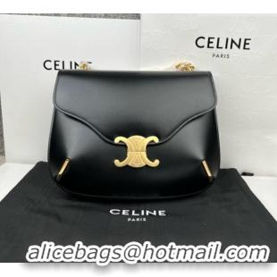 Good Taste Celine Besace Triomphe Bag in Shiny Calfskin 199273 C090449 Black 2026