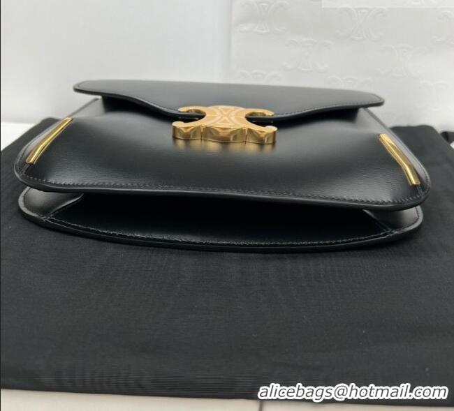 Good Taste Celine Besace Triomphe Bag in Shiny Calfskin 199273 C090449 Black 2026