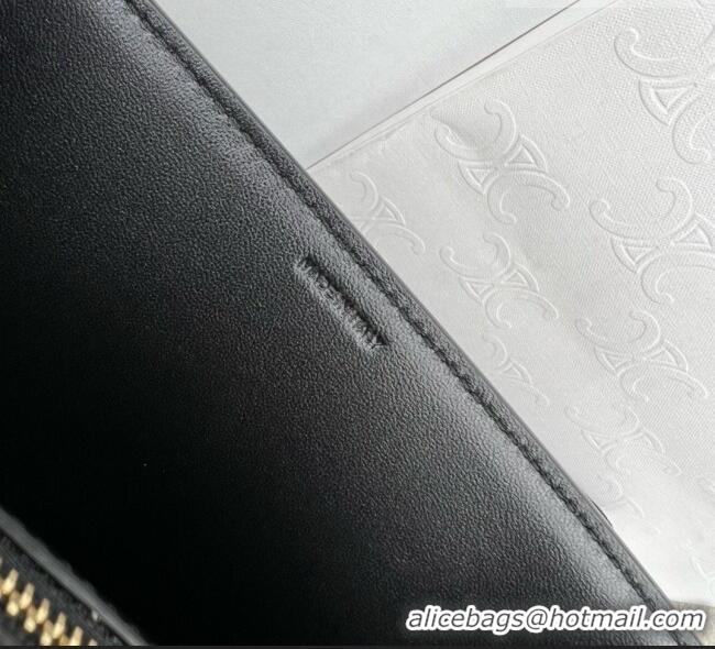 Good Taste Celine Besace Triomphe Bag in Shiny Calfskin 199273 C090449 Black 2026