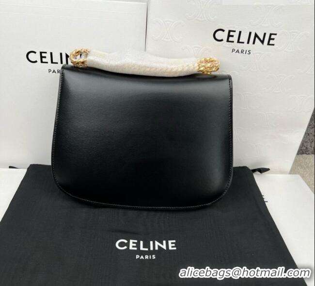 Good Taste Celine Besace Triomphe Bag in Shiny Calfskin 199273 C090449 Black 2026
