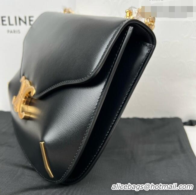 Good Taste Celine Besace Triomphe Bag in Shiny Calfskin 199273 C090449 Black 2026