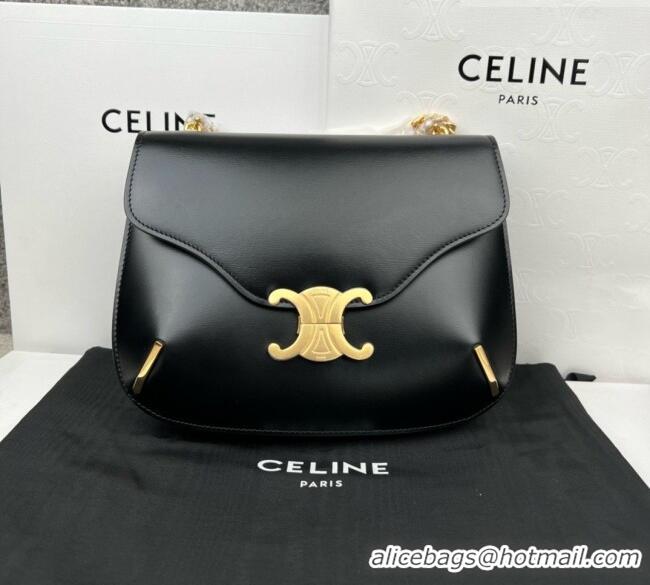 Good Taste Celine Besace Triomphe Bag in Shiny Calfskin 199273 C090449 Black 2026