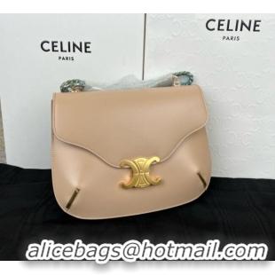 Low Cost Celine Besace Triomphe Bag in Shiny Calfskin 199273 C090450 Beige 2026