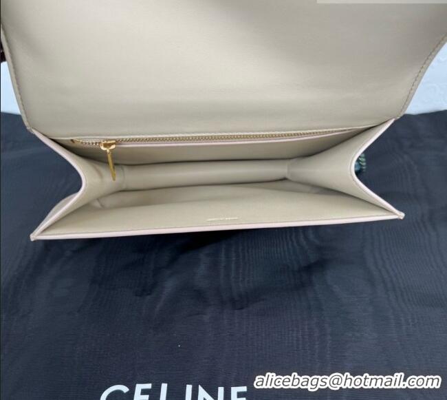 Low Cost Celine Besace Triomphe Bag in Shiny Calfskin 199273 C090450 Beige 2026