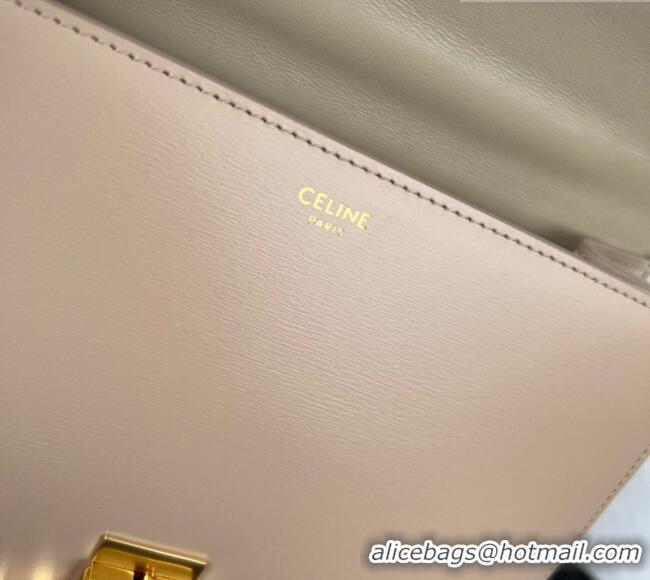 Low Cost Celine Besace Triomphe Bag in Shiny Calfskin 199273 C090450 Beige 2026