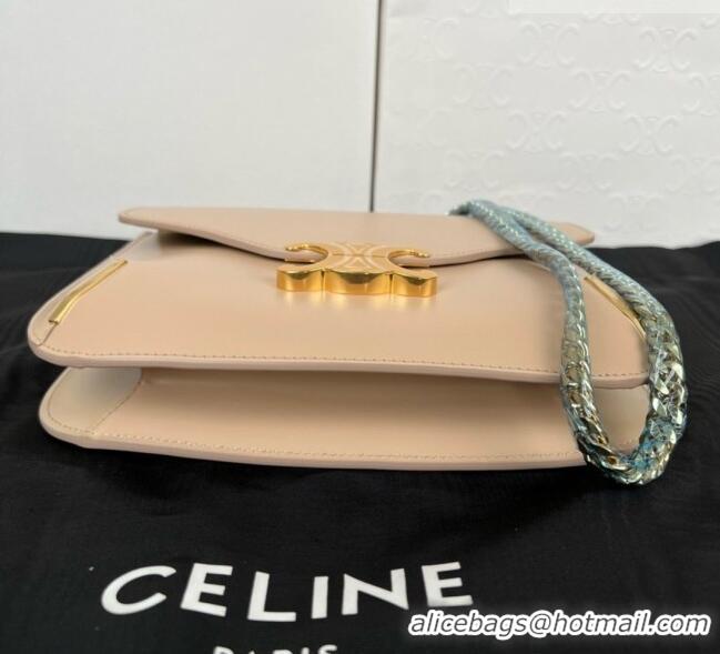 Low Cost Celine Besace Triomphe Bag in Shiny Calfskin 199273 C090450 Beige 2026