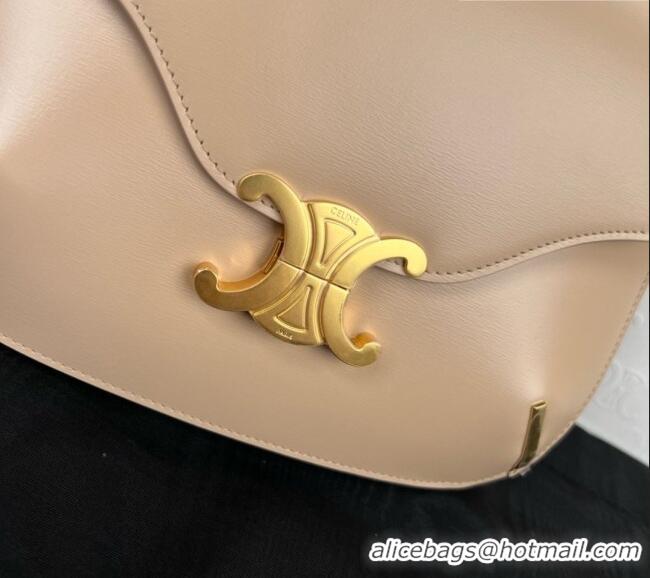 Low Cost Celine Besace Triomphe Bag in Shiny Calfskin 199273 C090450 Beige 2026