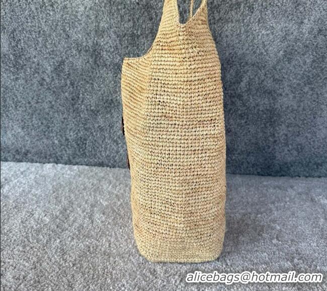 Top Design Celine Raffia and Calfskin Shopper Bag 119632 C090452 Beige 2026