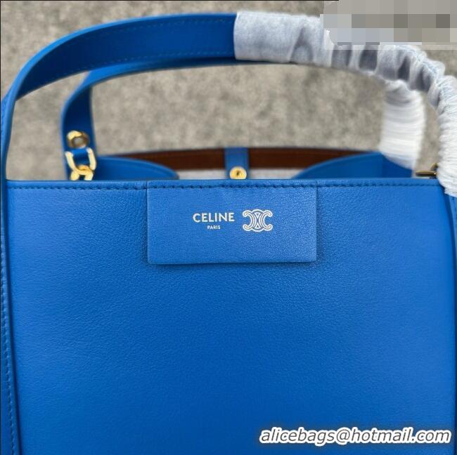 Top Grade Celine Small Cube Bag in Supple Calfskin 124182 C090456 Blue 2026