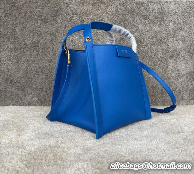 Top Grade Celine Small Cube Bag in Supple Calfskin 124182 C090456 Blue 2026