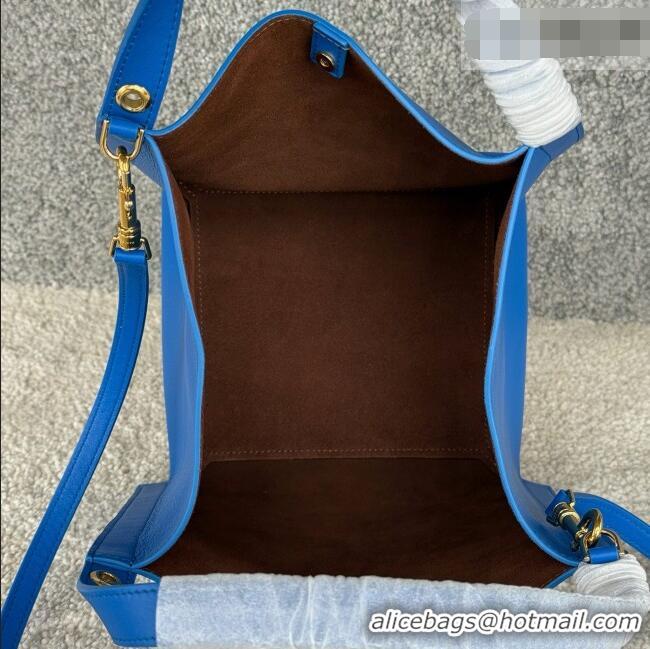 Top Grade Celine Small Cube Bag in Supple Calfskin 124182 C090456 Blue 2026