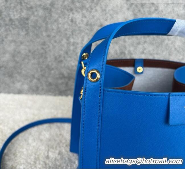 Top Grade Celine Small Cube Bag in Supple Calfskin 124182 C090456 Blue 2026