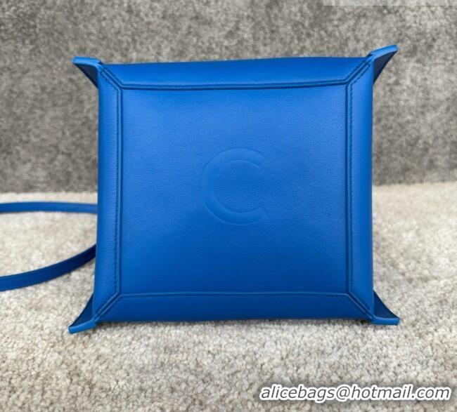 Top Grade Celine Small Cube Bag in Supple Calfskin 124182 C090456 Blue 2026