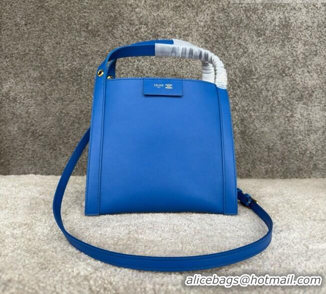 Top Grade Celine Small Cube Bag in Supple Calfskin 124182 C090456 Blue 2026