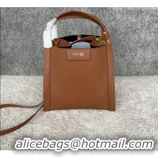 Most Popular Celine Small Cube Bag in Supple Calfskin 124182 C090457 Brown 2026