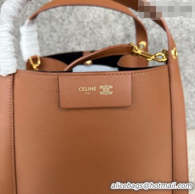 Most Popular Celine Small Cube Bag in Supple Calfskin 124182 C090457 Brown 2026