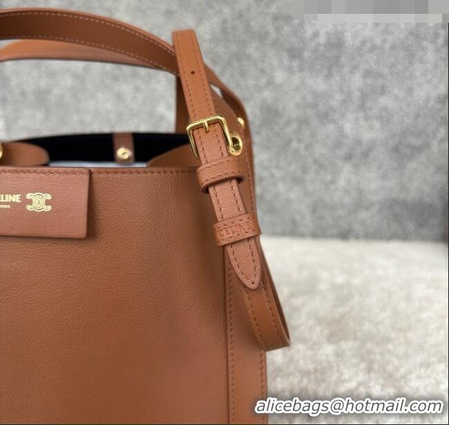 Most Popular Celine Small Cube Bag in Supple Calfskin 124182 C090457 Brown 2026