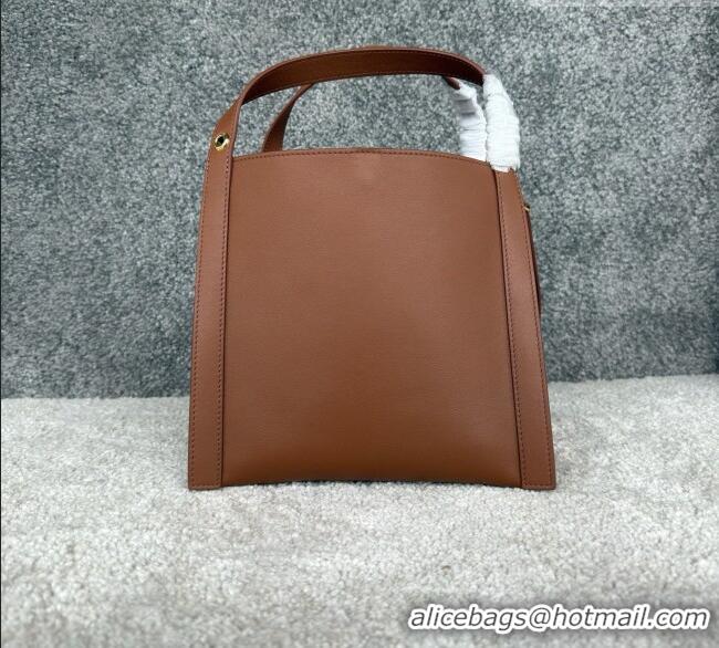 Most Popular Celine Small Cube Bag in Supple Calfskin 124182 C090457 Brown 2026