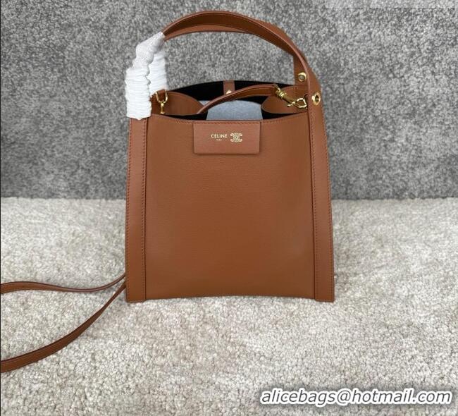 Most Popular Celine Small Cube Bag in Supple Calfskin 124182 C090457 Brown 2026