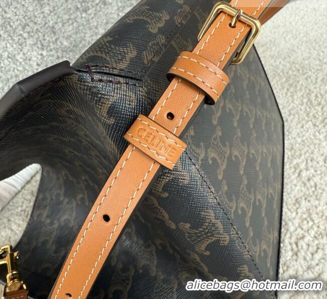 Top Quality Celine Small Cube Bag in Triomphe Canvas 124182 C090459 Brown 2026