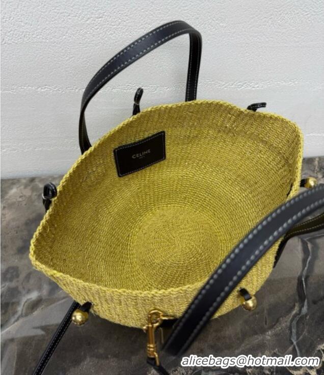 Well Crafted Celine Small Triomphe Beads Basket in Sisal and Calfskin L104V3 2026