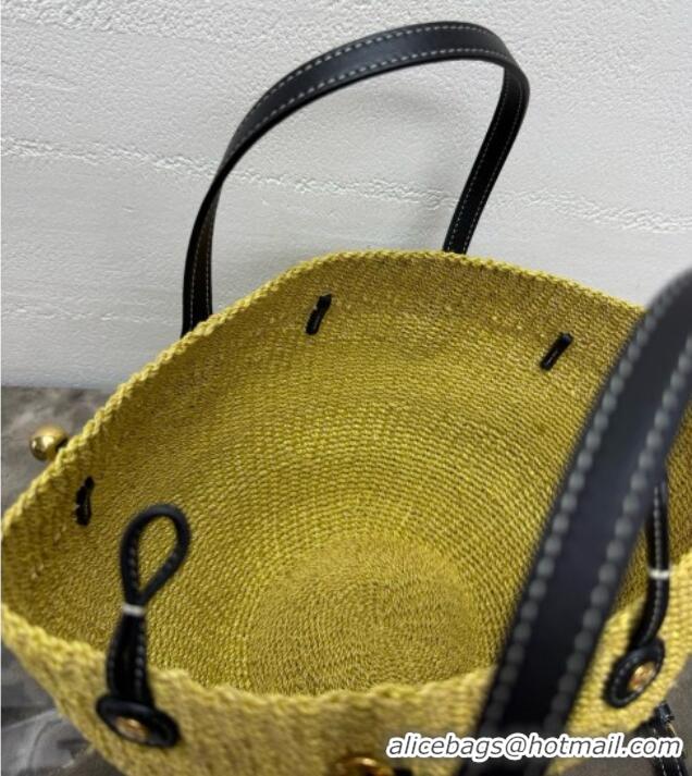 Well Crafted Celine Small Triomphe Beads Basket in Sisal and Calfskin L104V3 2026