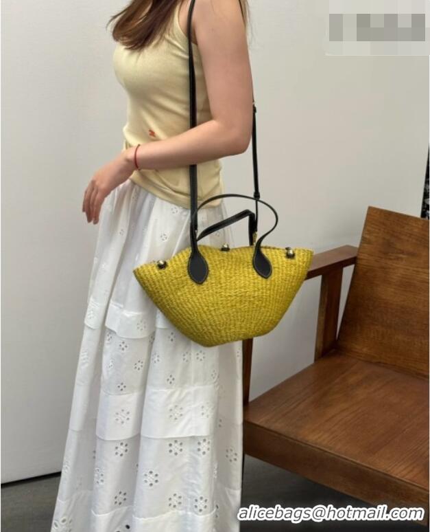 Well Crafted Celine Small Triomphe Beads Basket in Sisal and Calfskin L104V3 2026