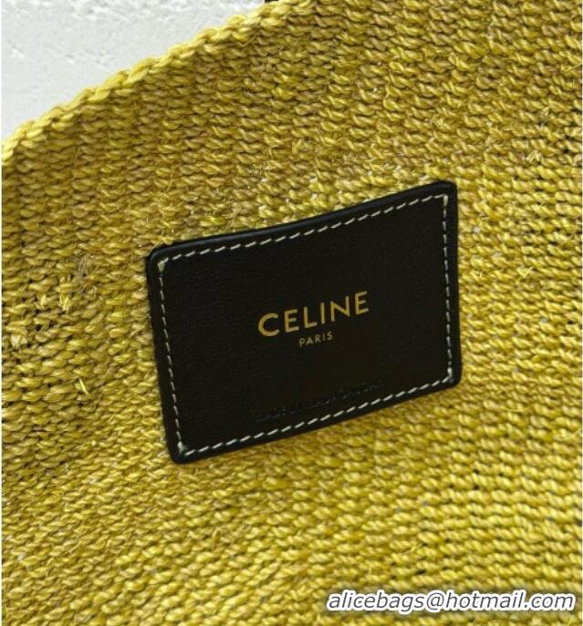 Well Crafted Celine Small Triomphe Beads Basket in Sisal and Calfskin L104V3 2026
