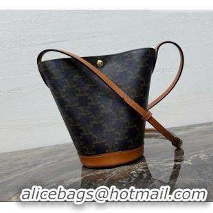 High Quality Celine Little Bucket in Triomphe Canvas L109U4 2026