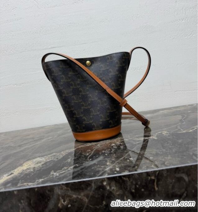 High Quality Celine Little Bucket in Triomphe Canvas L109U4 2026